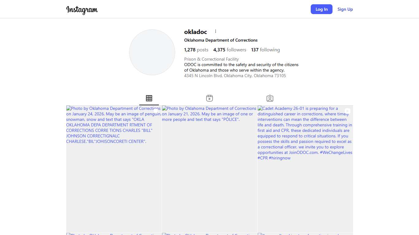 Oklahoma Department of Corrections (@okladoc) • Instagram photos and videos
